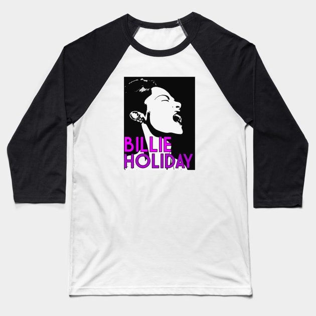 BILLIE HOLIDAY Baseball T-Shirt by theanomalius_merch